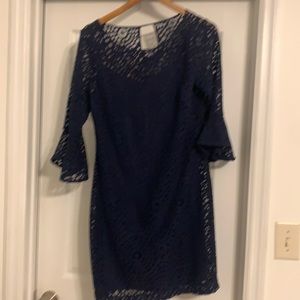 Navy blue  long sleeve Lilly Pulitzer dress